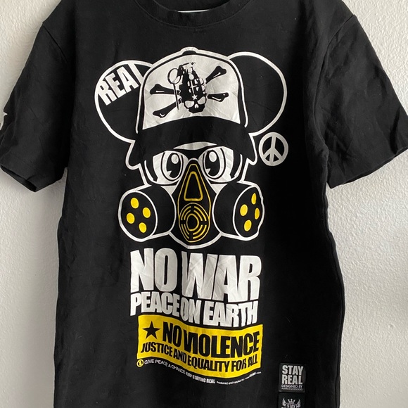 NO WAR PEACE ON EARTH Men’s short sleeve tee - Picture 5 of 9